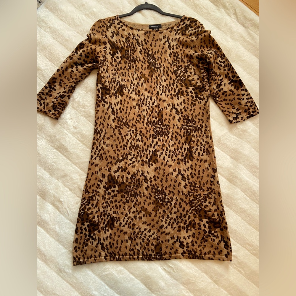Lord and Taylor wool dress-L EUC